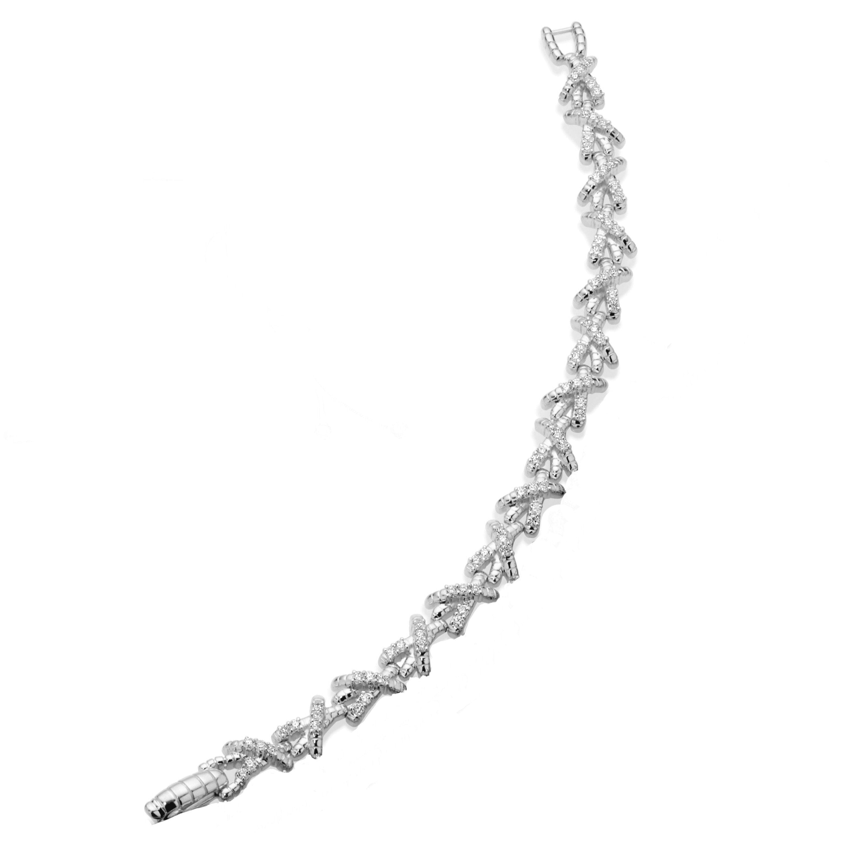 Silver Collection Criss Cross Bracelet