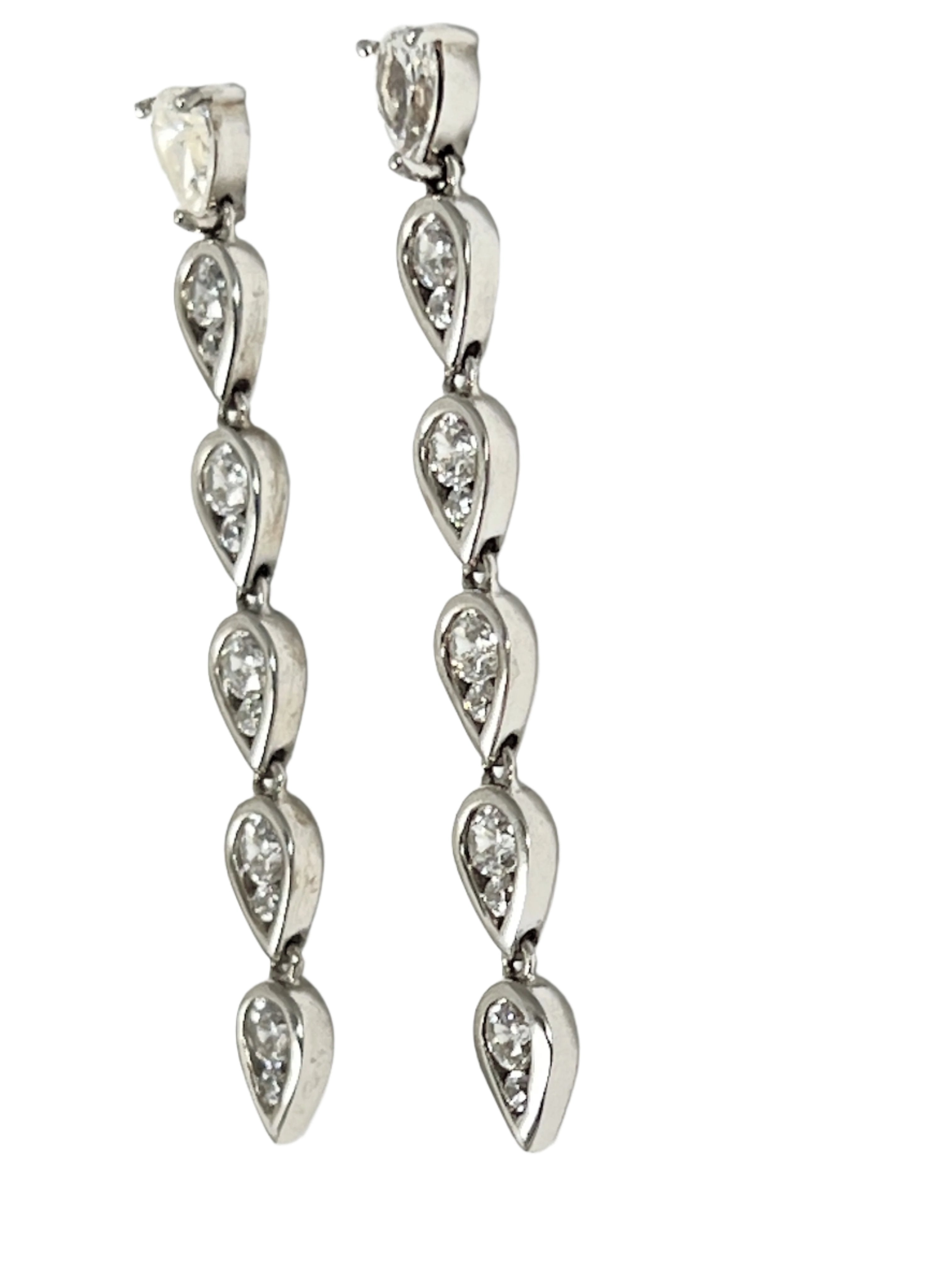 Silver Collection Pearshape Date Night Earrings