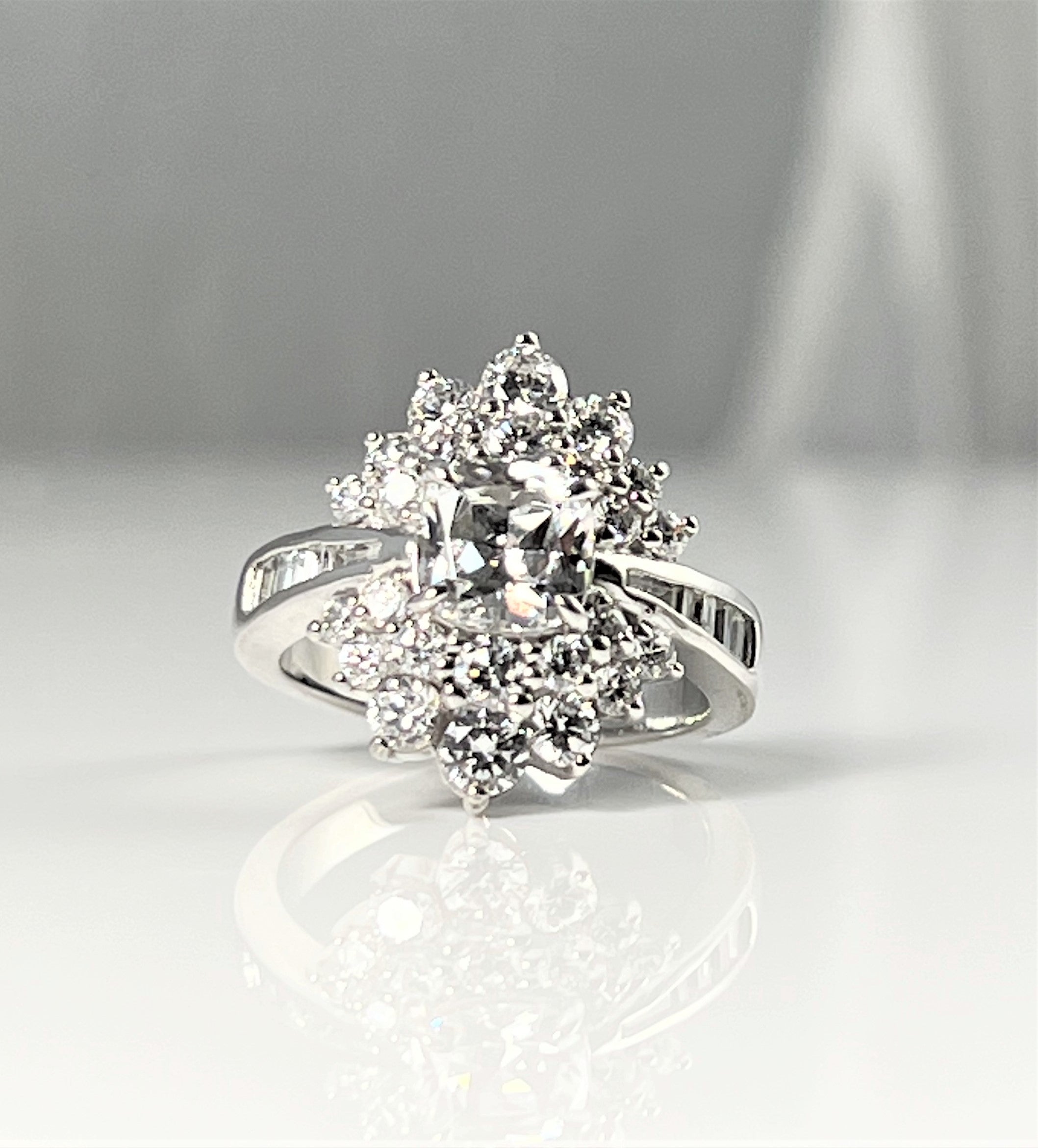 Silver Collection Princess Ring